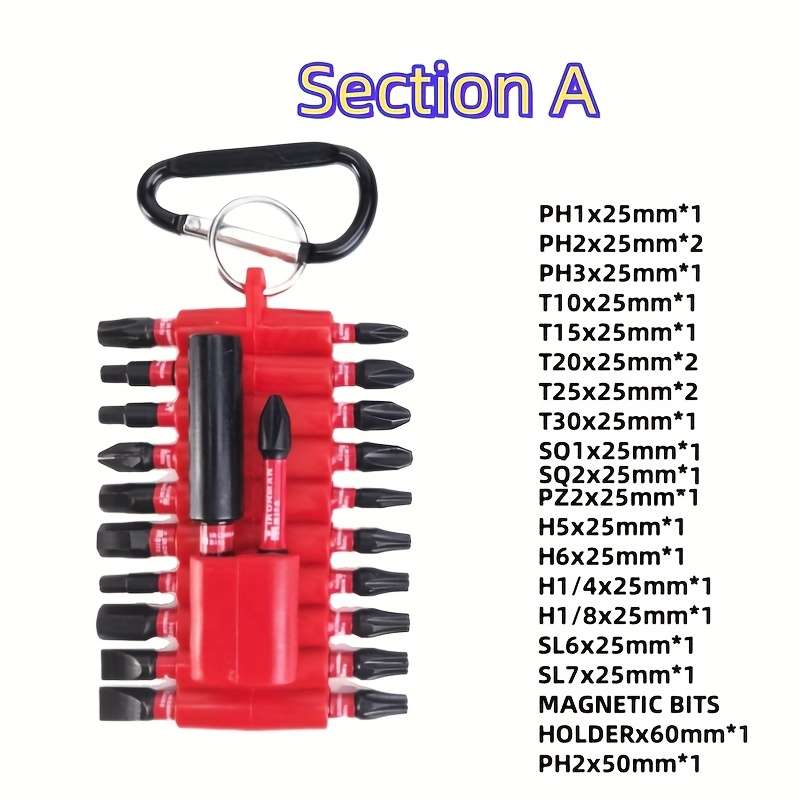 Screwdriver Bit Tool Set Model Type C