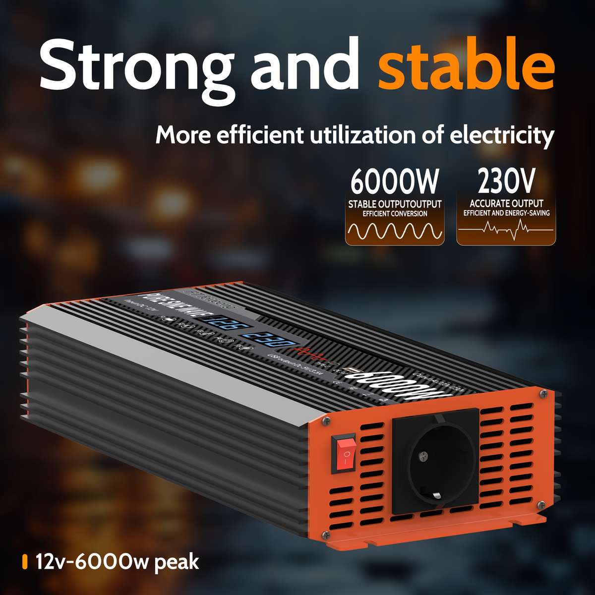 Inverter Model 12V 220V 6000W