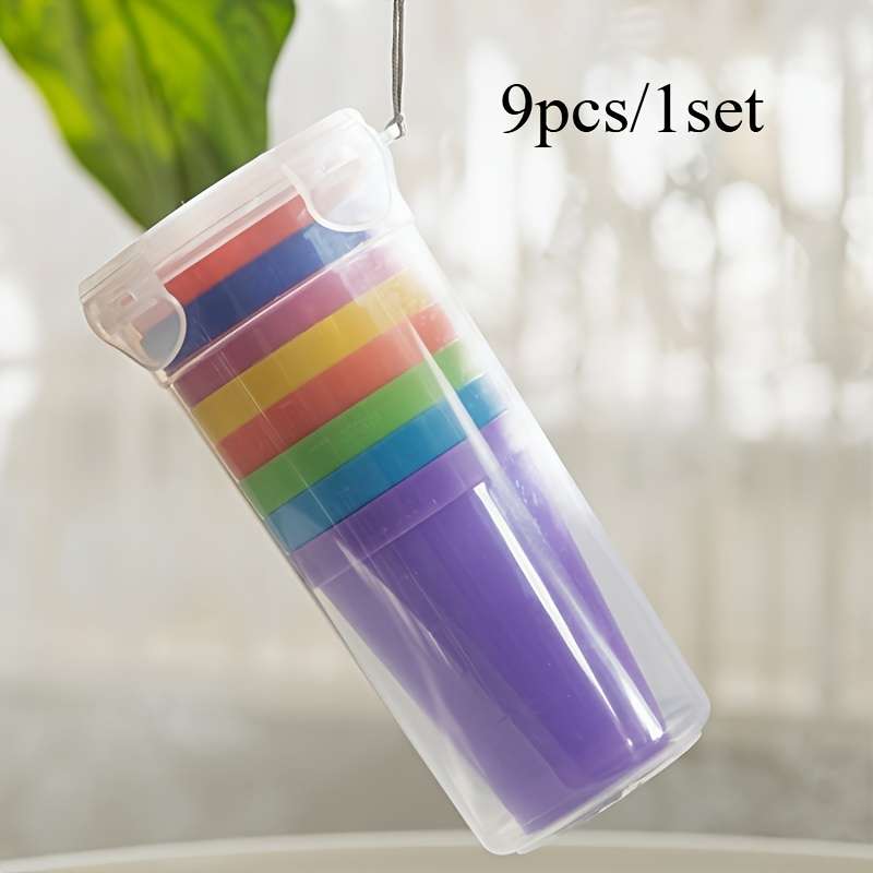 Water Cup Color 9Pcs Set Cups