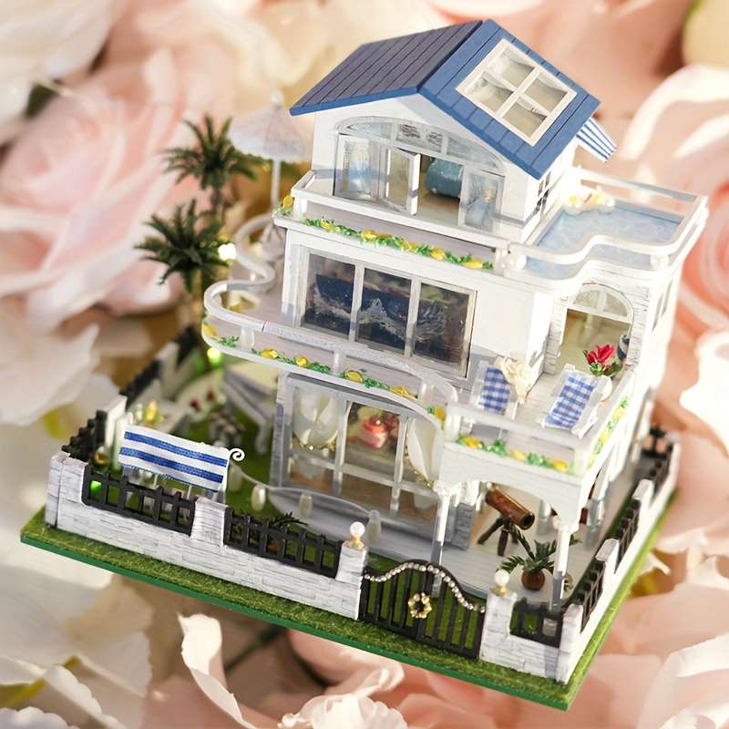Building Toy Architectural Model Toy Set Model Mini Villa