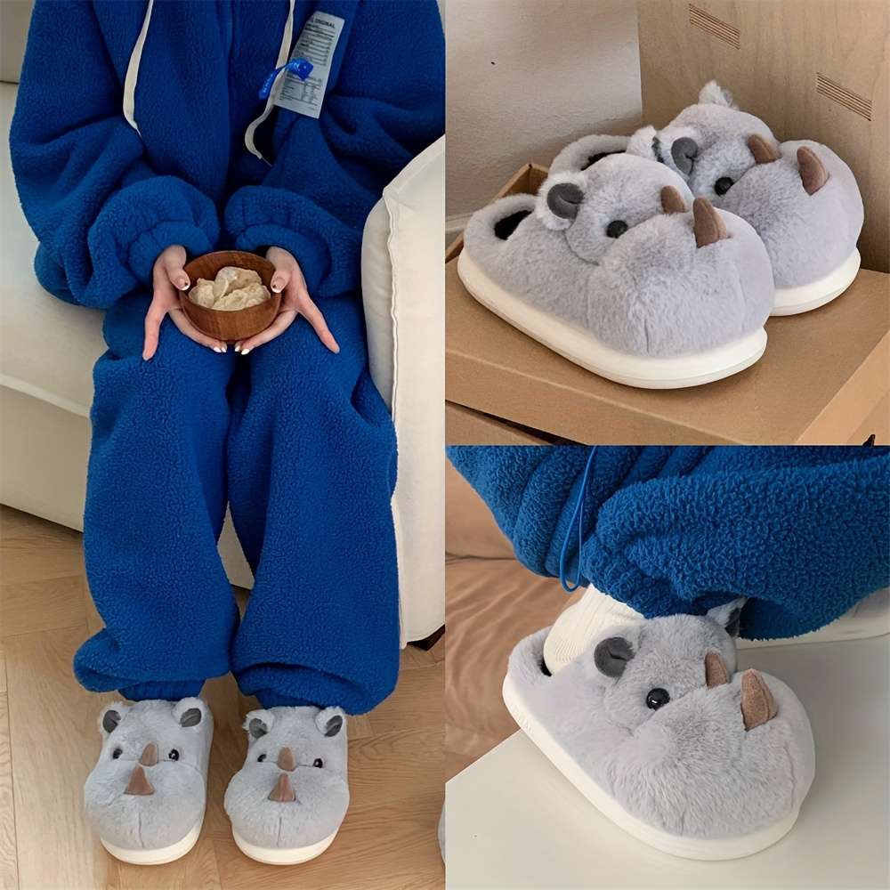 Cotton Slippers Color Grey Blue Sizeuk 1.5-2