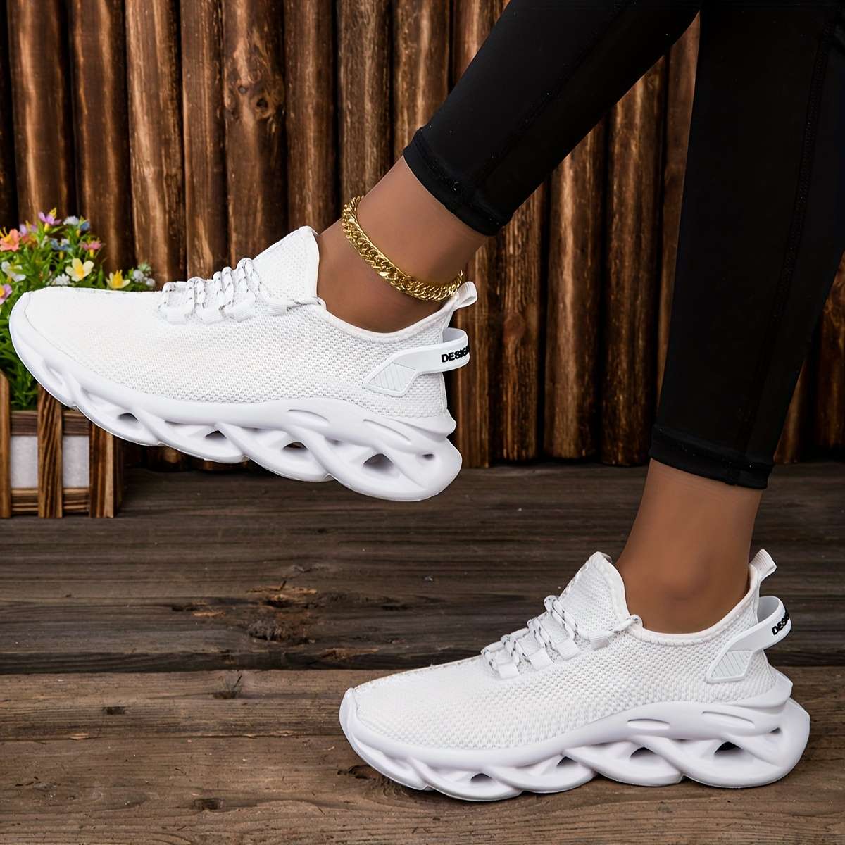 Women S Sneakers Color White Sizeuk 5.5