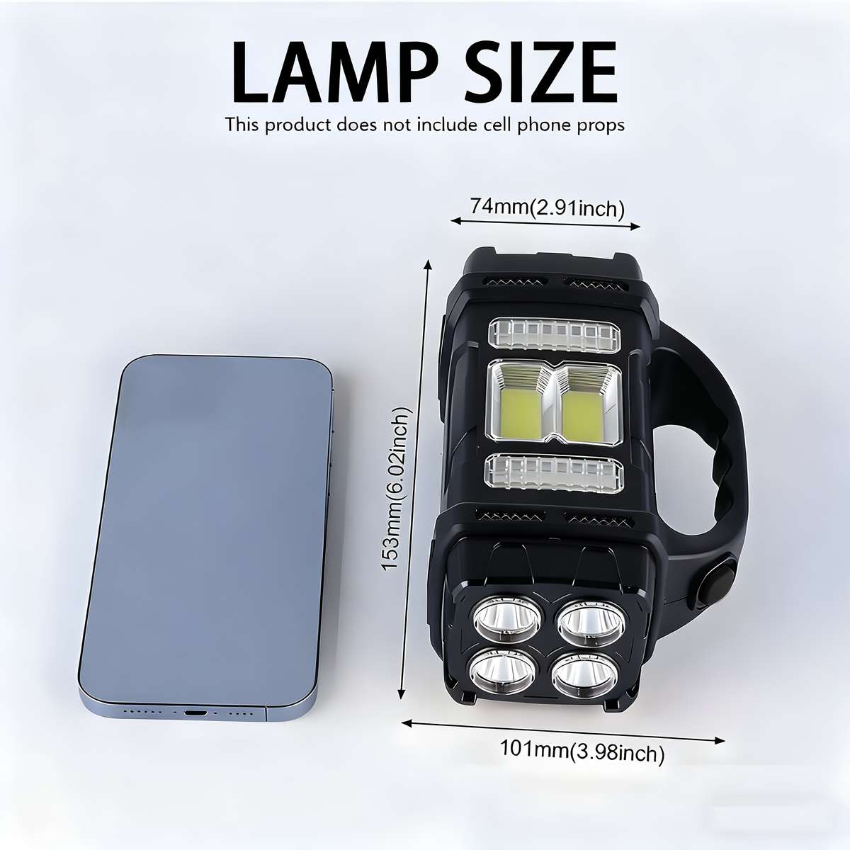Multi Functional Solar Portable Light Led Cob Emergency Light Usb Charging Ip6