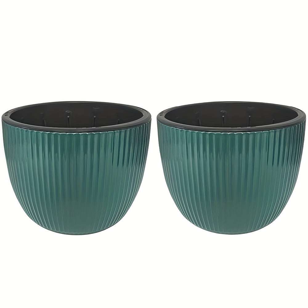 Flowerpot Color White 2 Piece Outer Basin  2 Piece Inner Basin