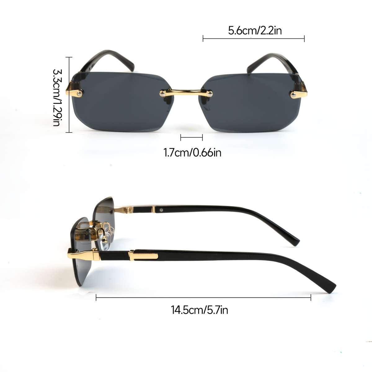 Mens Glasses Color Black  Add  Gradient Gray