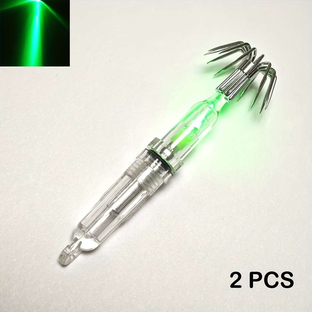 2pcs Squid Lures Fishing Lures with Sharp Hooks Night Fishing Octopus Lures