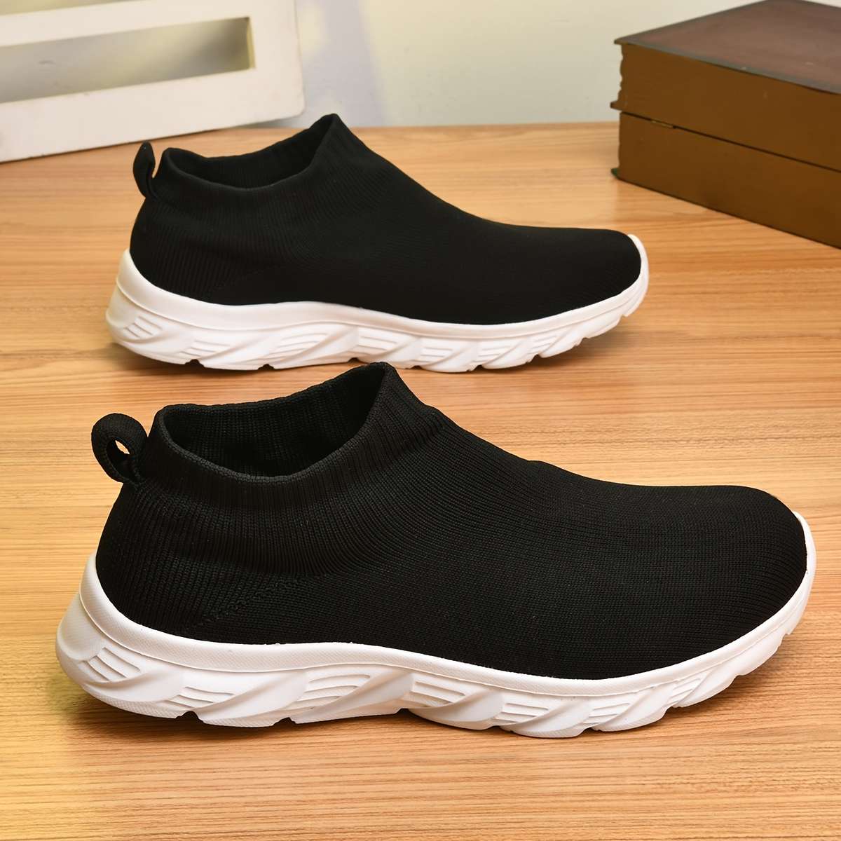 Cotton Slippers Color Black Sizeuk 7