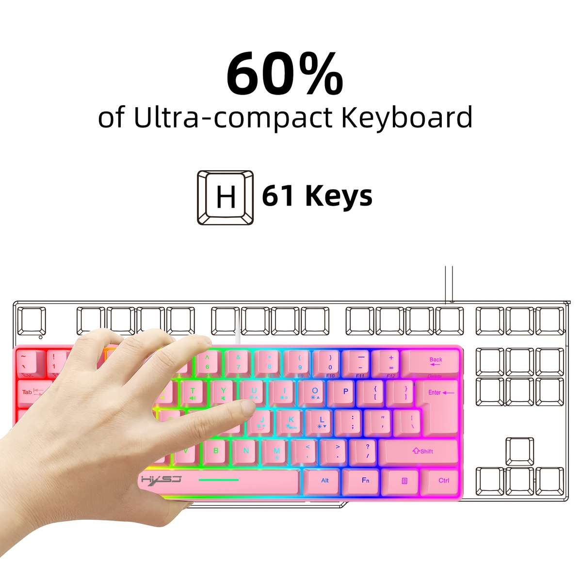 keyboard color Pink
