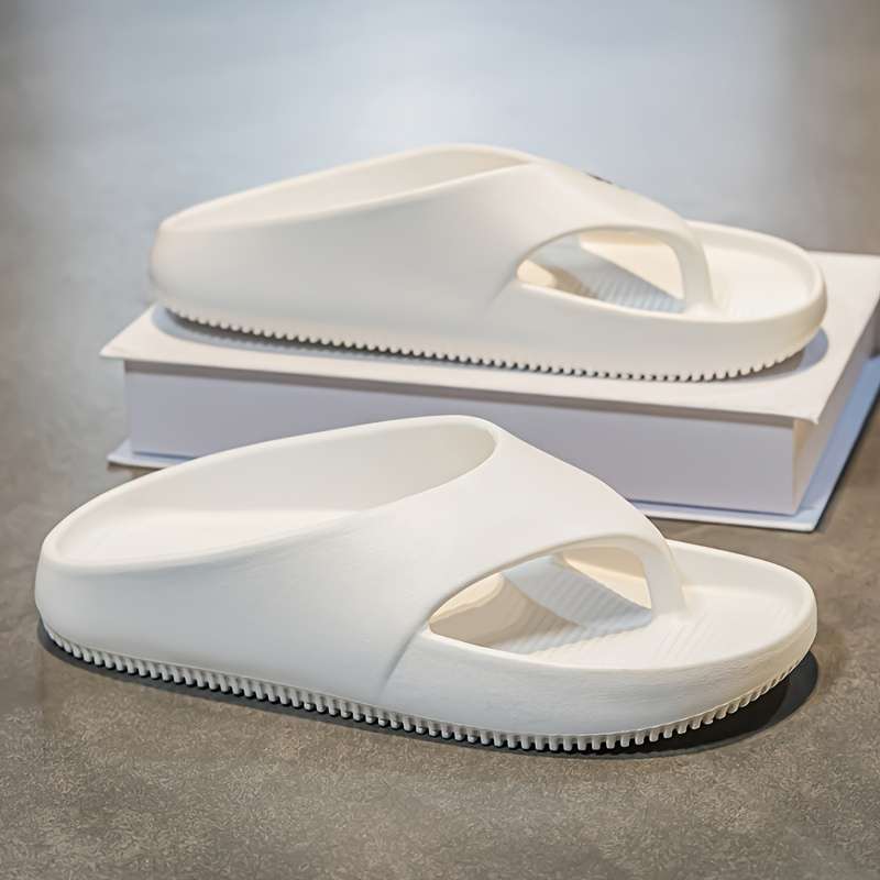Ladies Summer Flip Flops White Uk 3.5-4