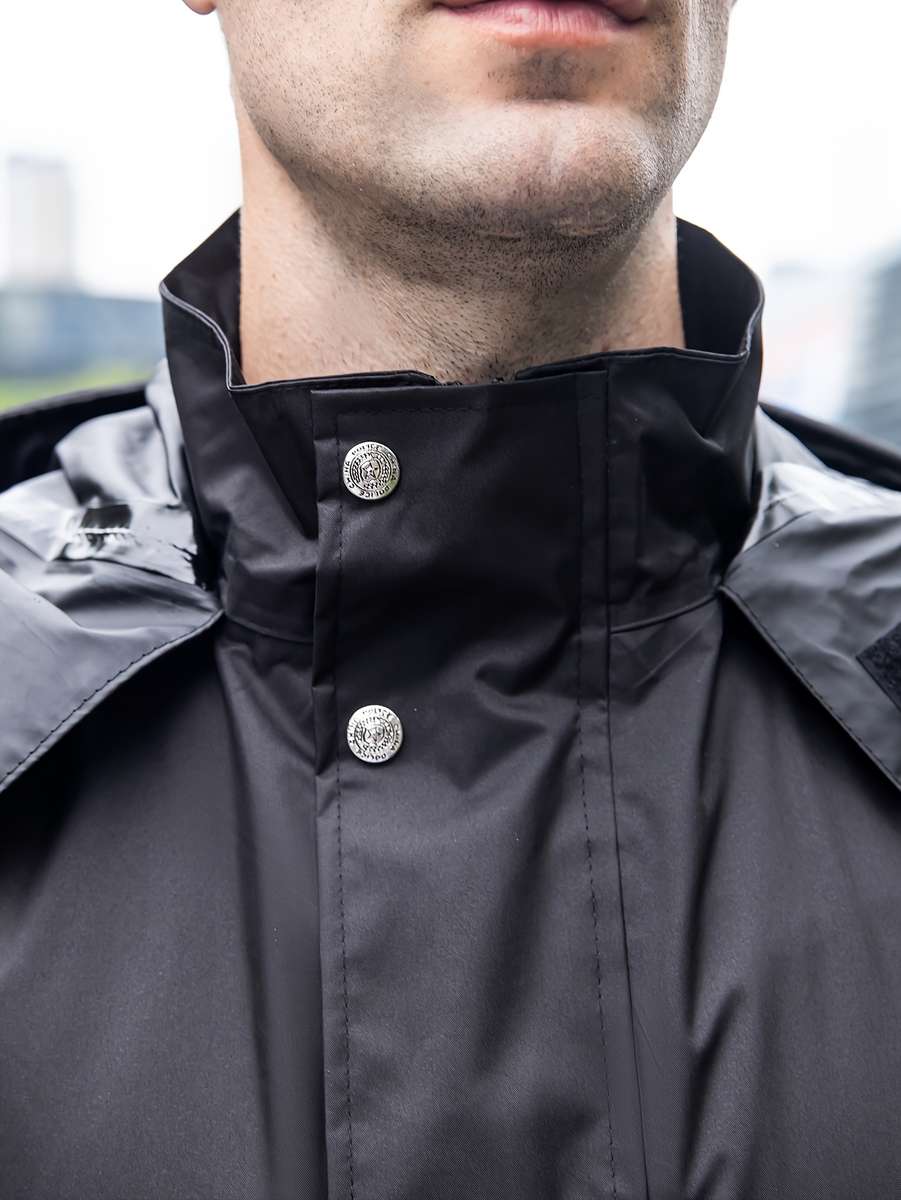 Raincoat Black Size Uk M