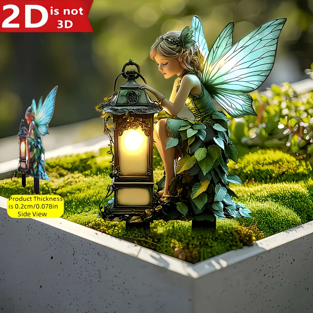 Enchanted Fairy Garden Stake Glowing