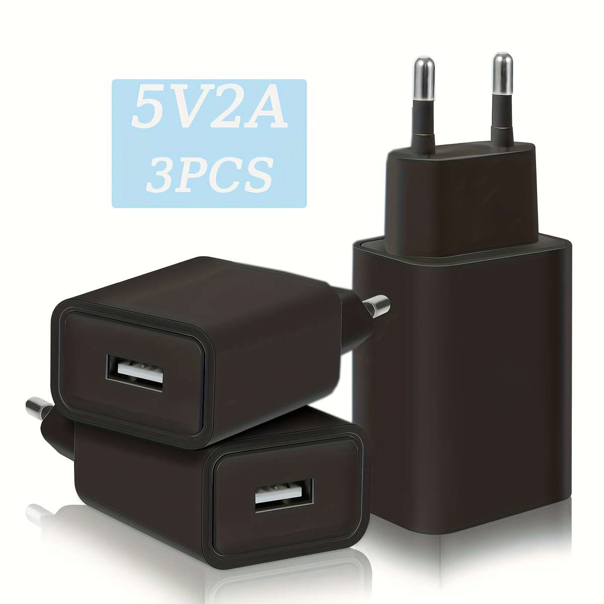 Charger Items Black  3Pcs