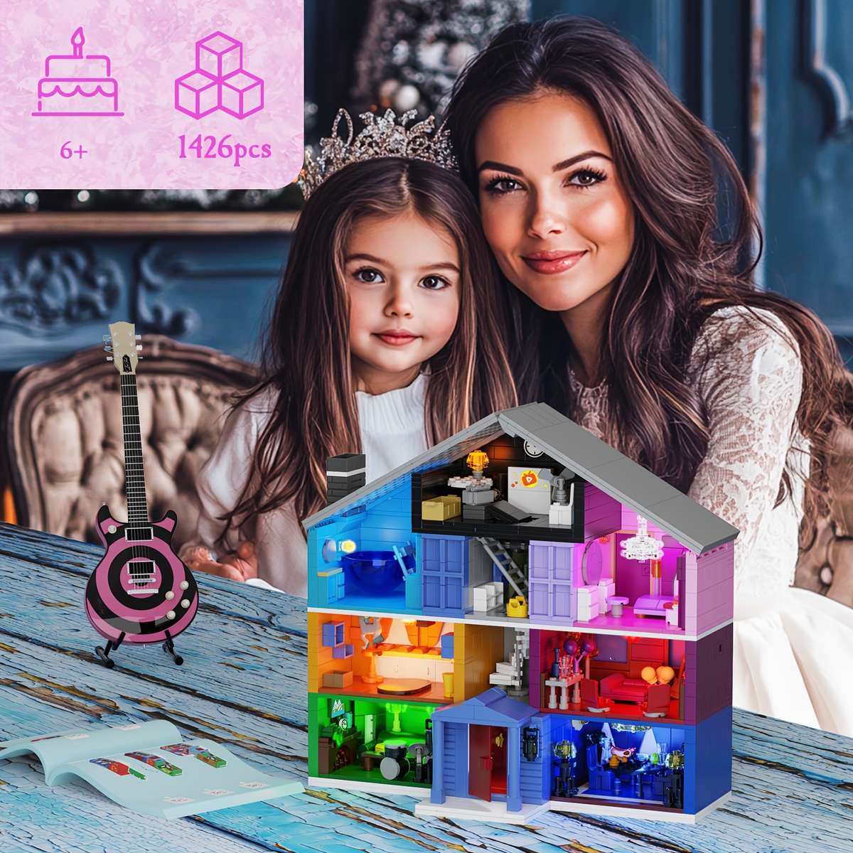 3D Building Model Puzzle Set Style Lover S House