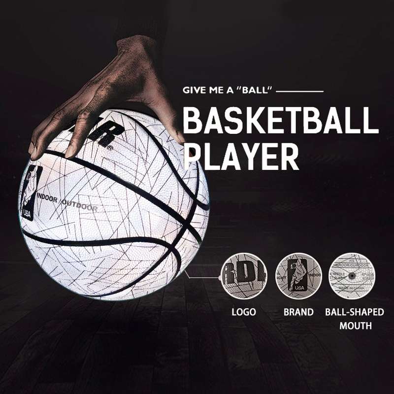 Basketball Model Reflective White Size 7 Ball