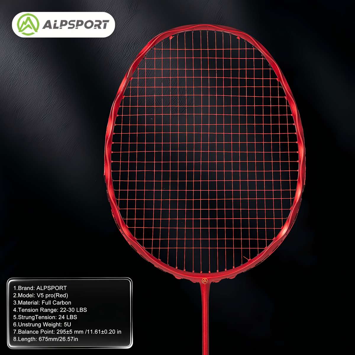 Badminton Racket Color 1 Red Racket