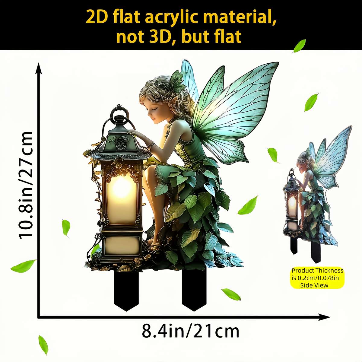 Enchanted Fairy Garden Stake Glowing