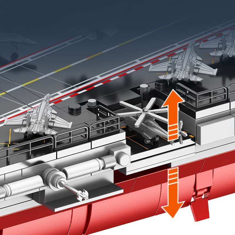 3D Jigsaw Puzzle Model Ship Style Shandong Ship 1 650 Building Block Assembly Model