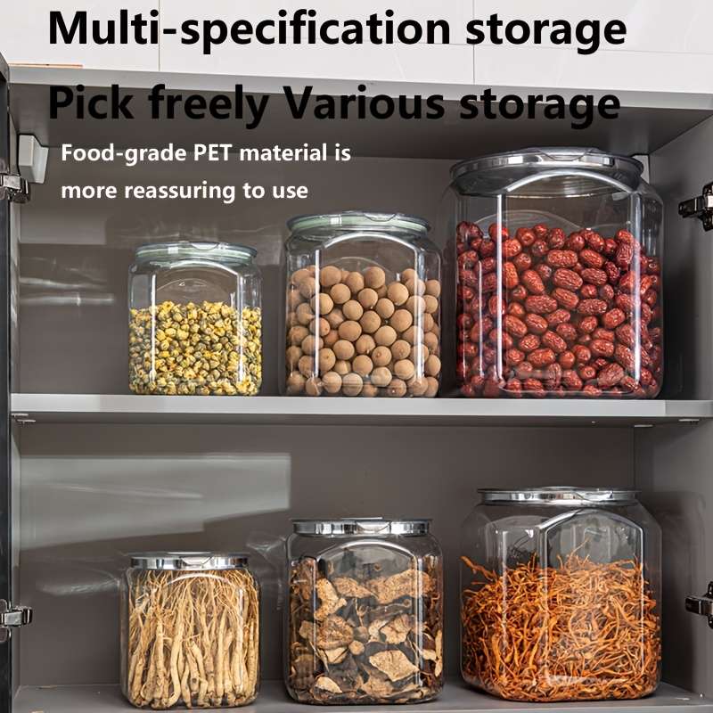 Sealed Jar Capacity 5L Quadrilateral Sealed Jar