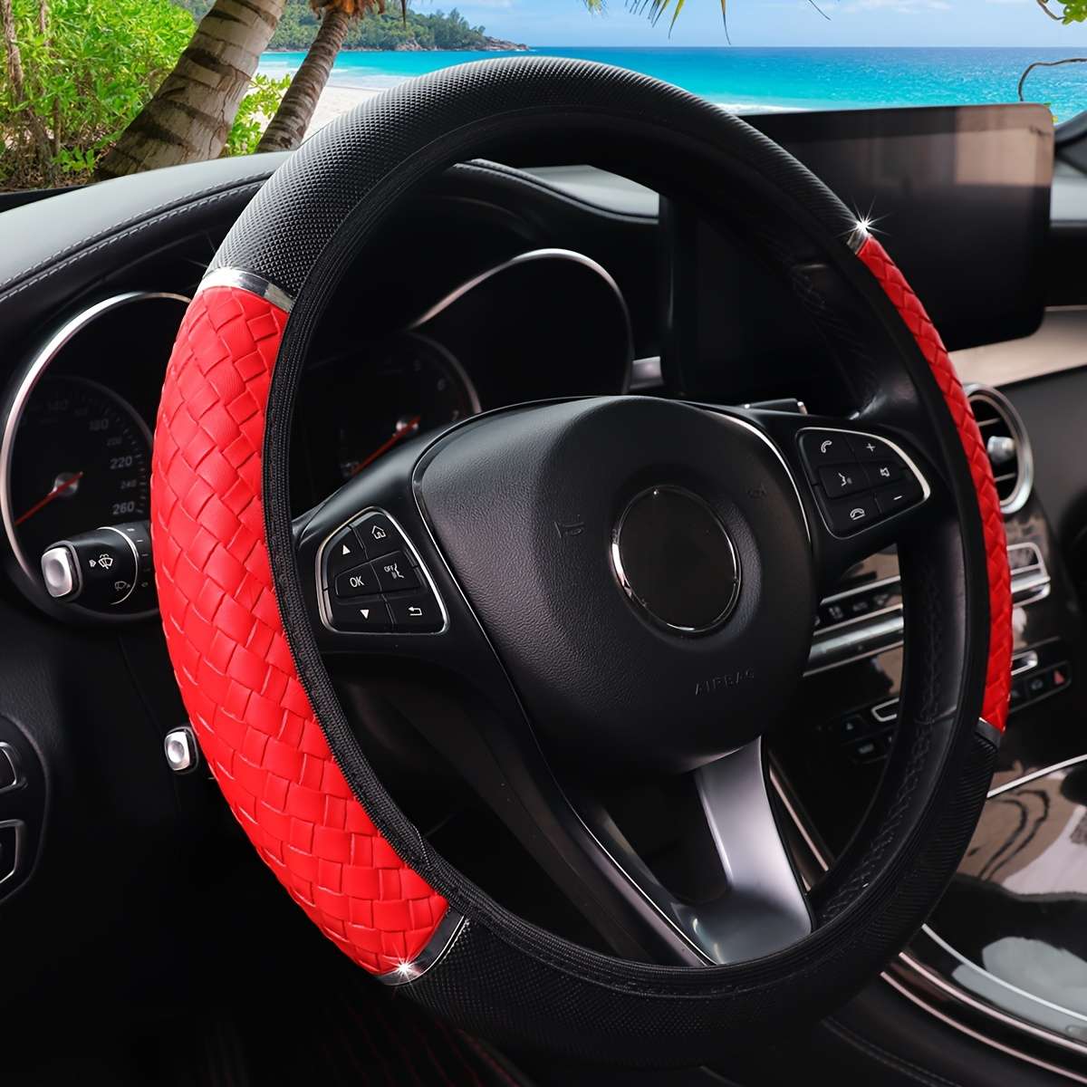 Car Steering Wheel Cover Gray