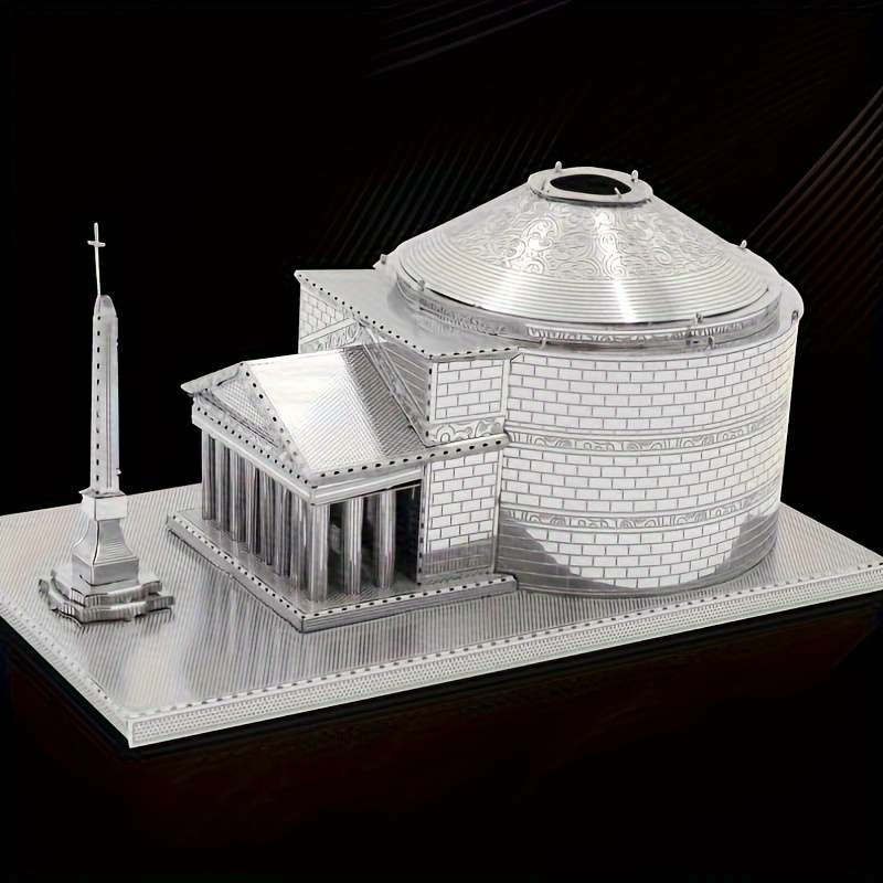 3D Building Model Puzzle Set Items Roman Pantheon