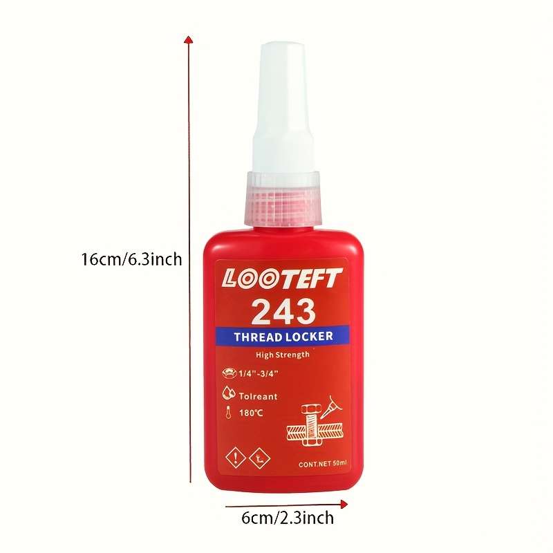 HeavyDuty Reliable EcoFriendly NonToxic Heat Stable 1Pc 50Ml Threadlocker For