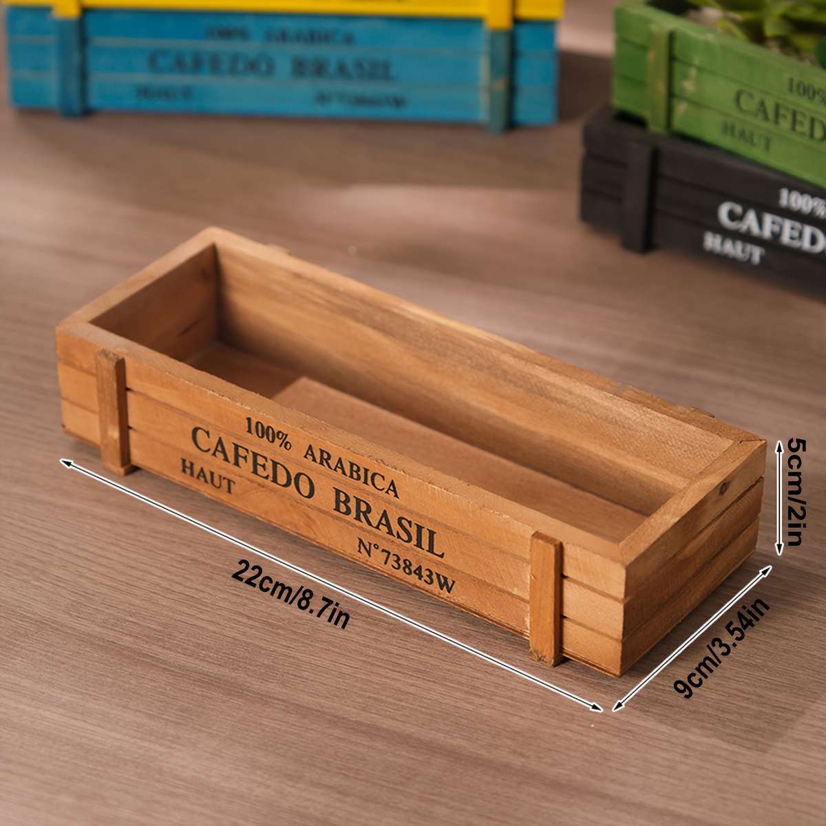 Minimalist Wooden Planter Box Storage Box Enhanced Security Professional Setup