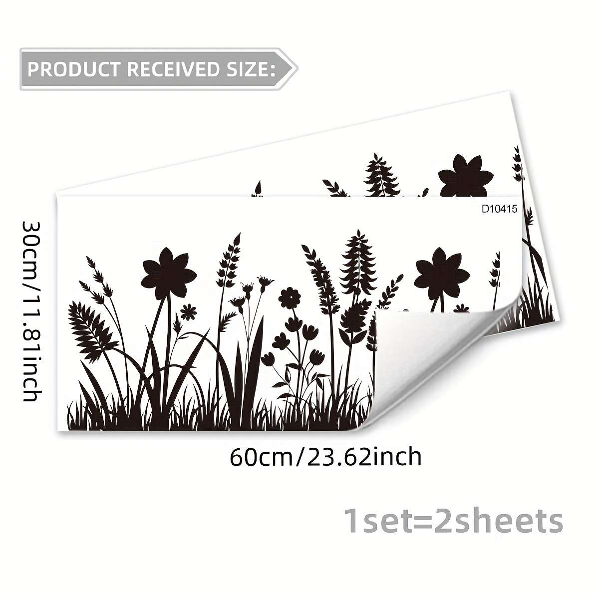 Window Stickers Size 30*60Cm*2Pcs