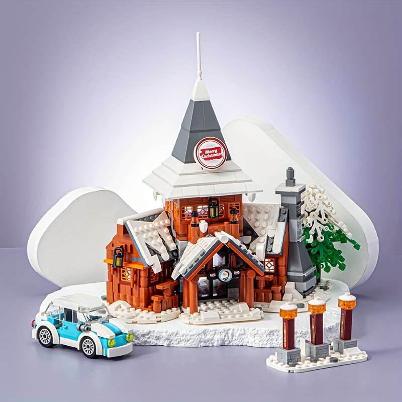 Building Toy Architectural Model Toy Set Style Santa S House