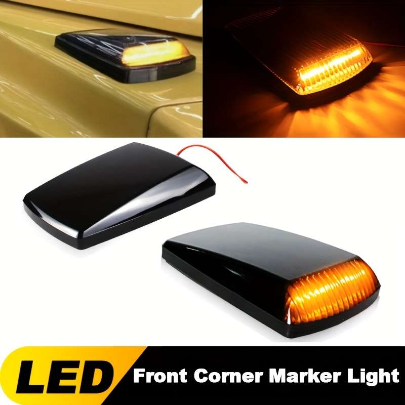 Car Lights Items 2Pcs Led Smoke Lens