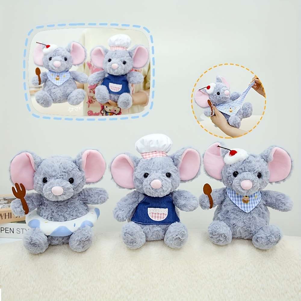 Plush Toyss Items Sweet Spoon Cooking Mouse