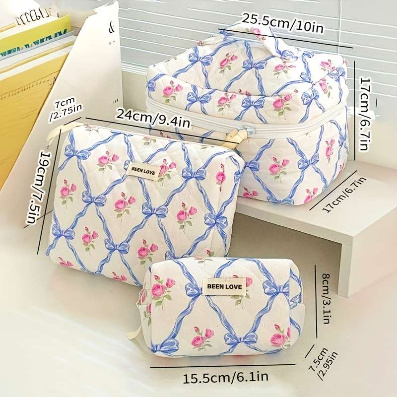 Storage Bag Color Red Cherry Quantity3Pcs