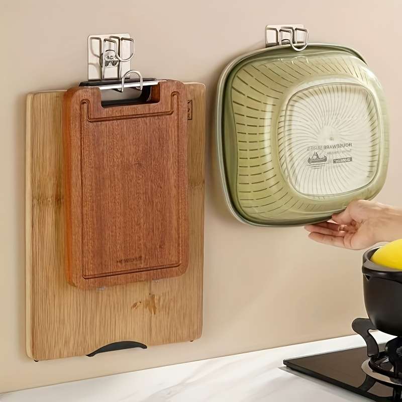 1 Stainless Steel Foldable Wall Hanging Hooks ing Required