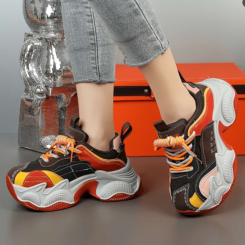 Women S Sneakers Color Orange Sizeuk 3