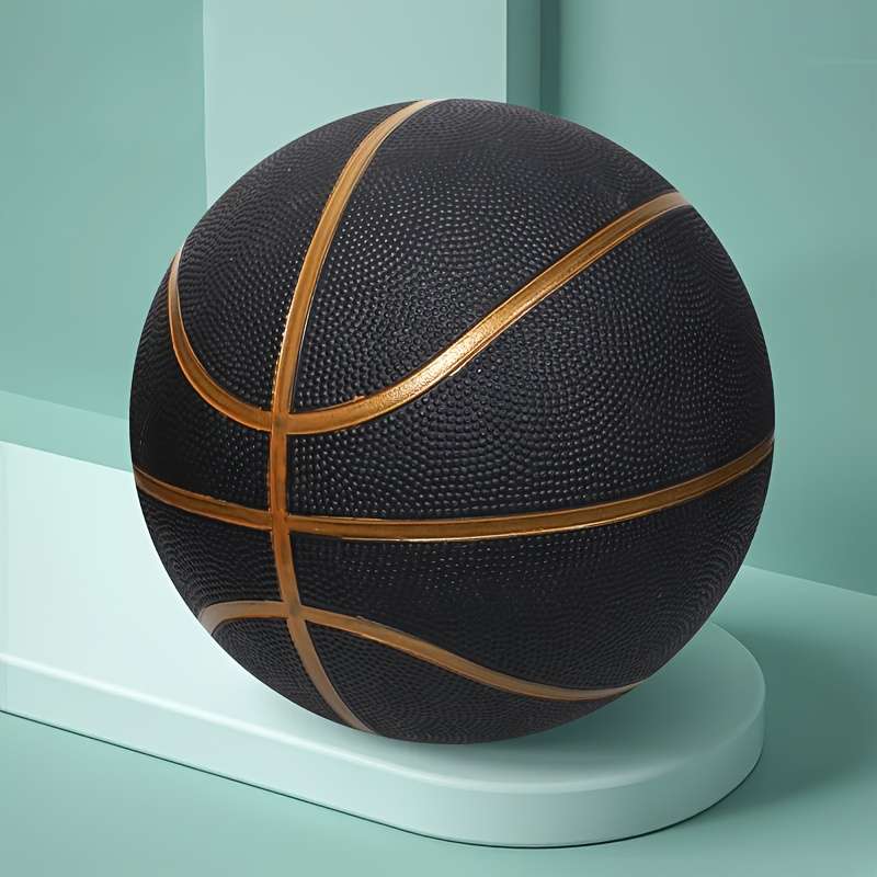 Basketball Color Black Number 7 Rubber Basketball
