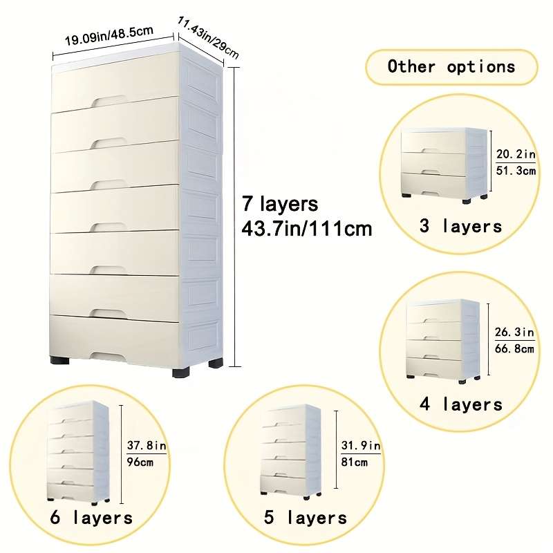 Storage And Organizationcolor Gradient Gray Size 7 Floors