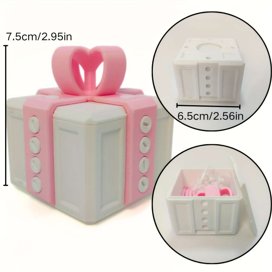 Christmas Gift Boxes Color White Pink