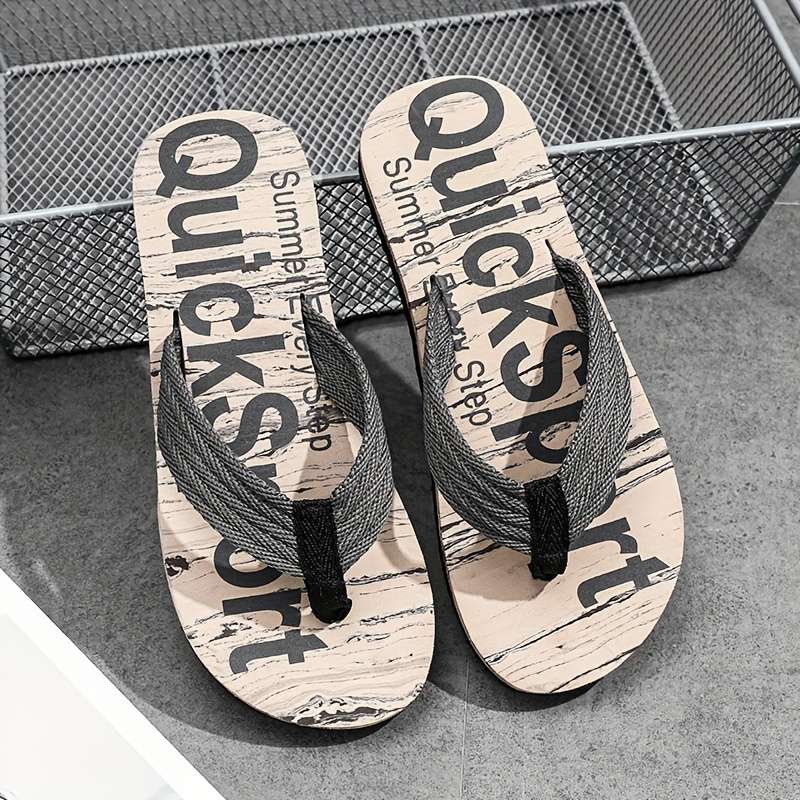 Men Slippers Summer Style Grey Size Uk 7