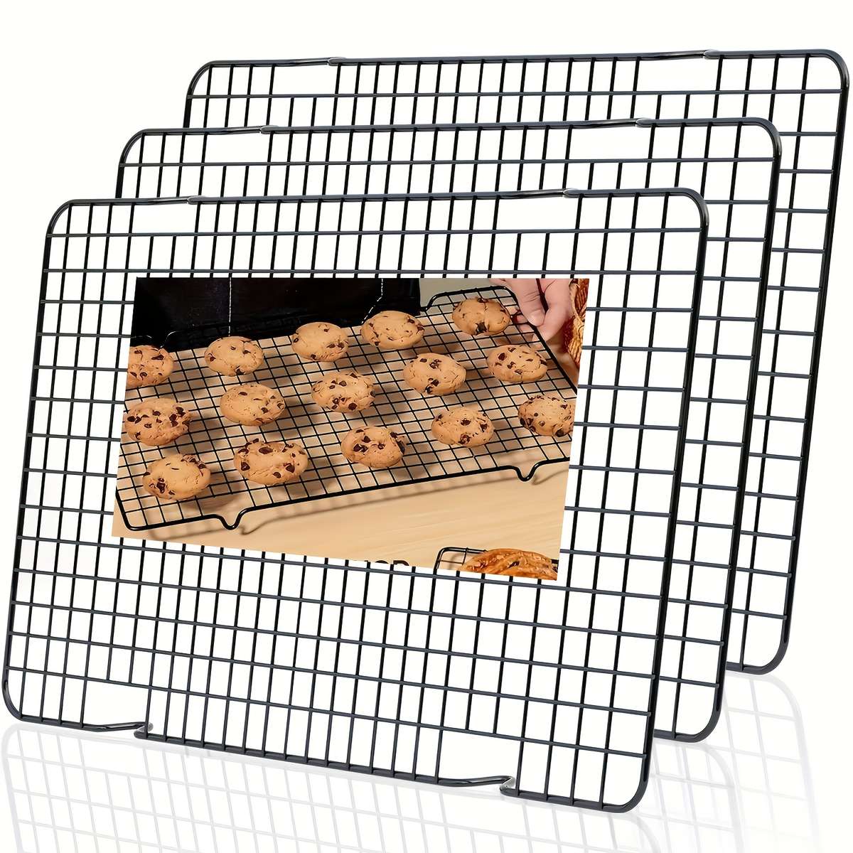 Grilling Net Quantity 3Pcssetblack