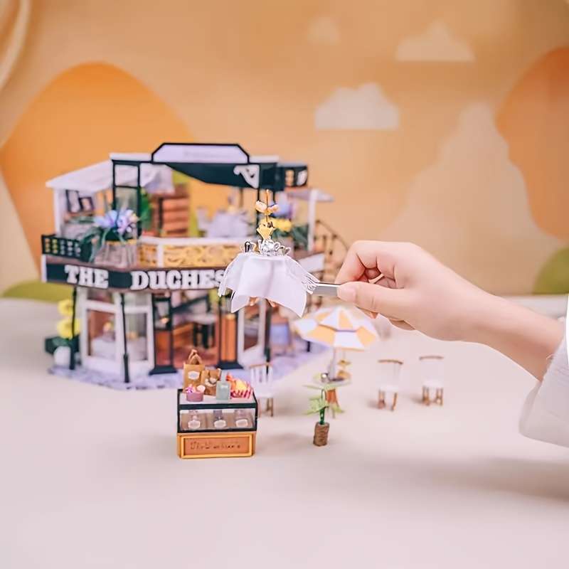 Building Toy Architectural Model Toy Set Model Simple Tea Room