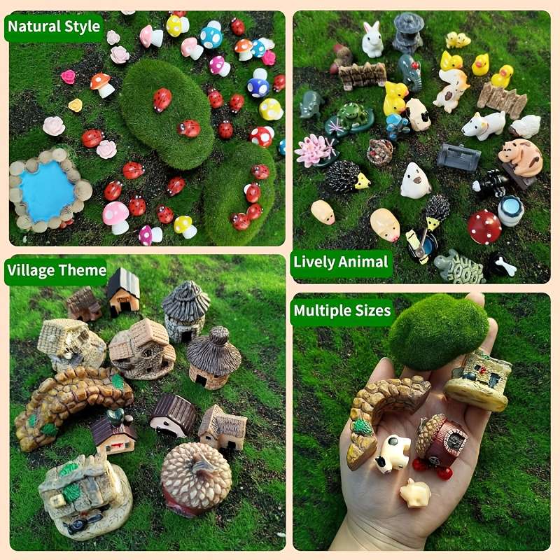 96Pcs Miniature Garden Accessories