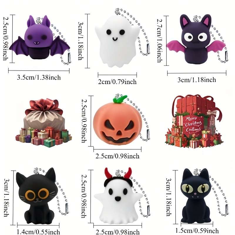 Keychain Ornament Color 7Pcs Combination Set