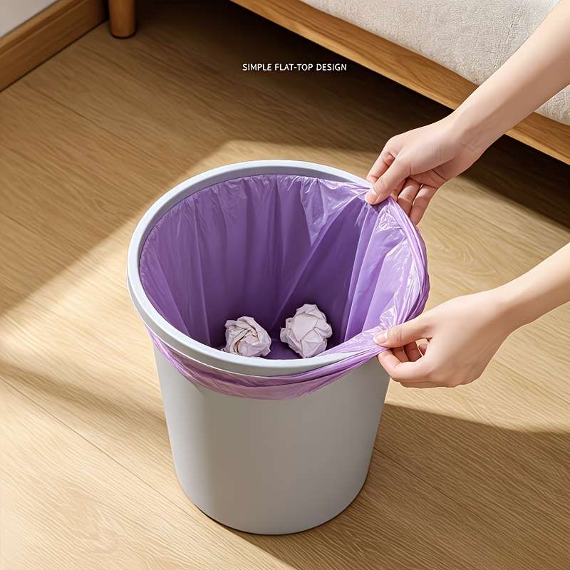 Trash Bag5 Rolls Of 100 Purple Pieces