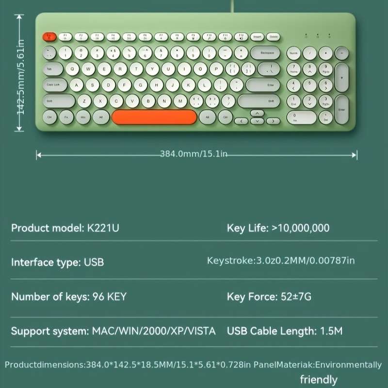 keyboard Items Wired Keyboard White