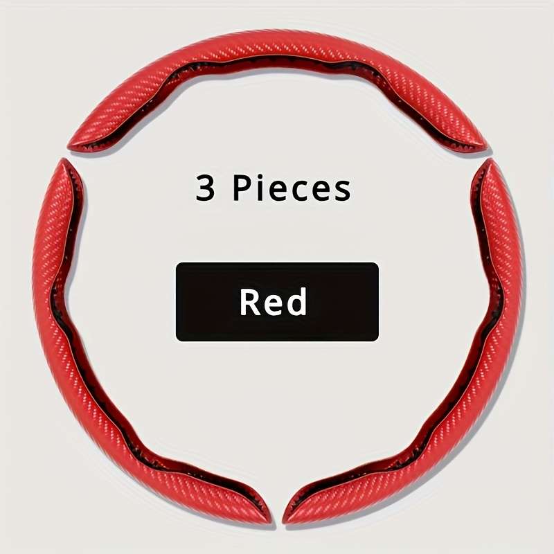 Car Steering Wheel Cover Three Piece Set White