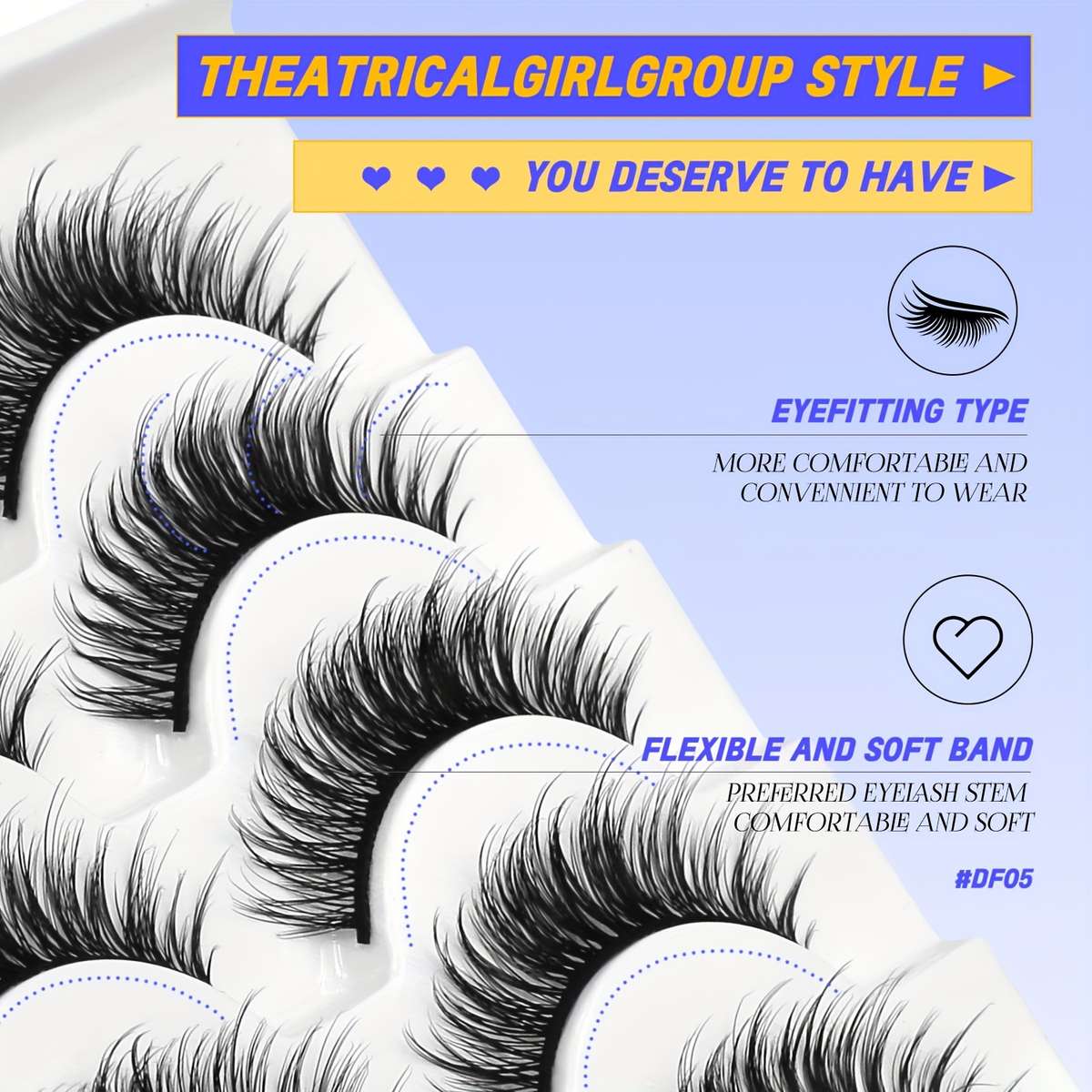 False Eyelashes Model Df05