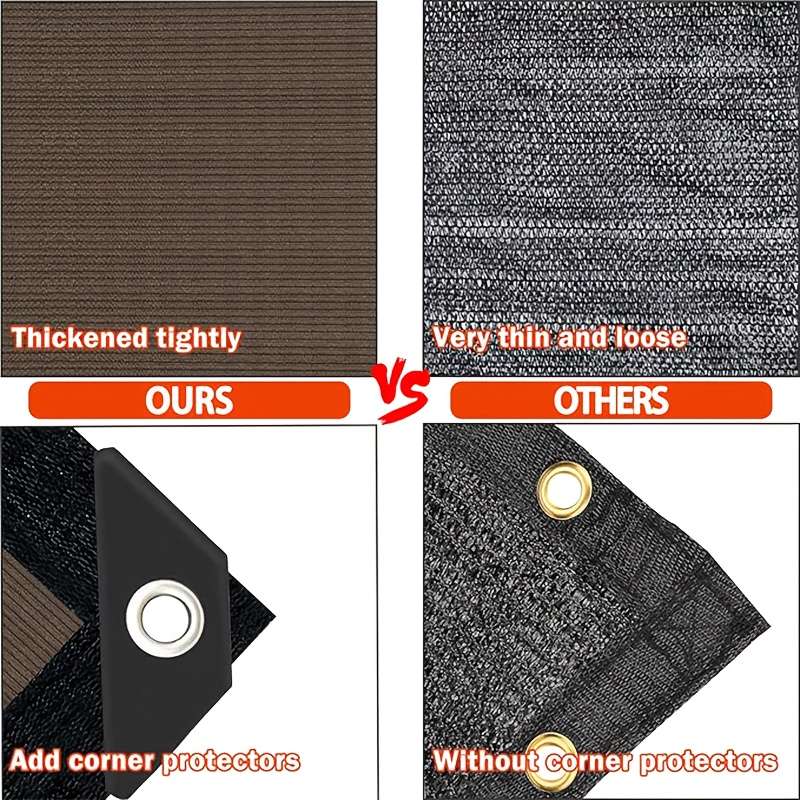 Shade Net Color Coffee Brown Size298.7Cm3.99Meter