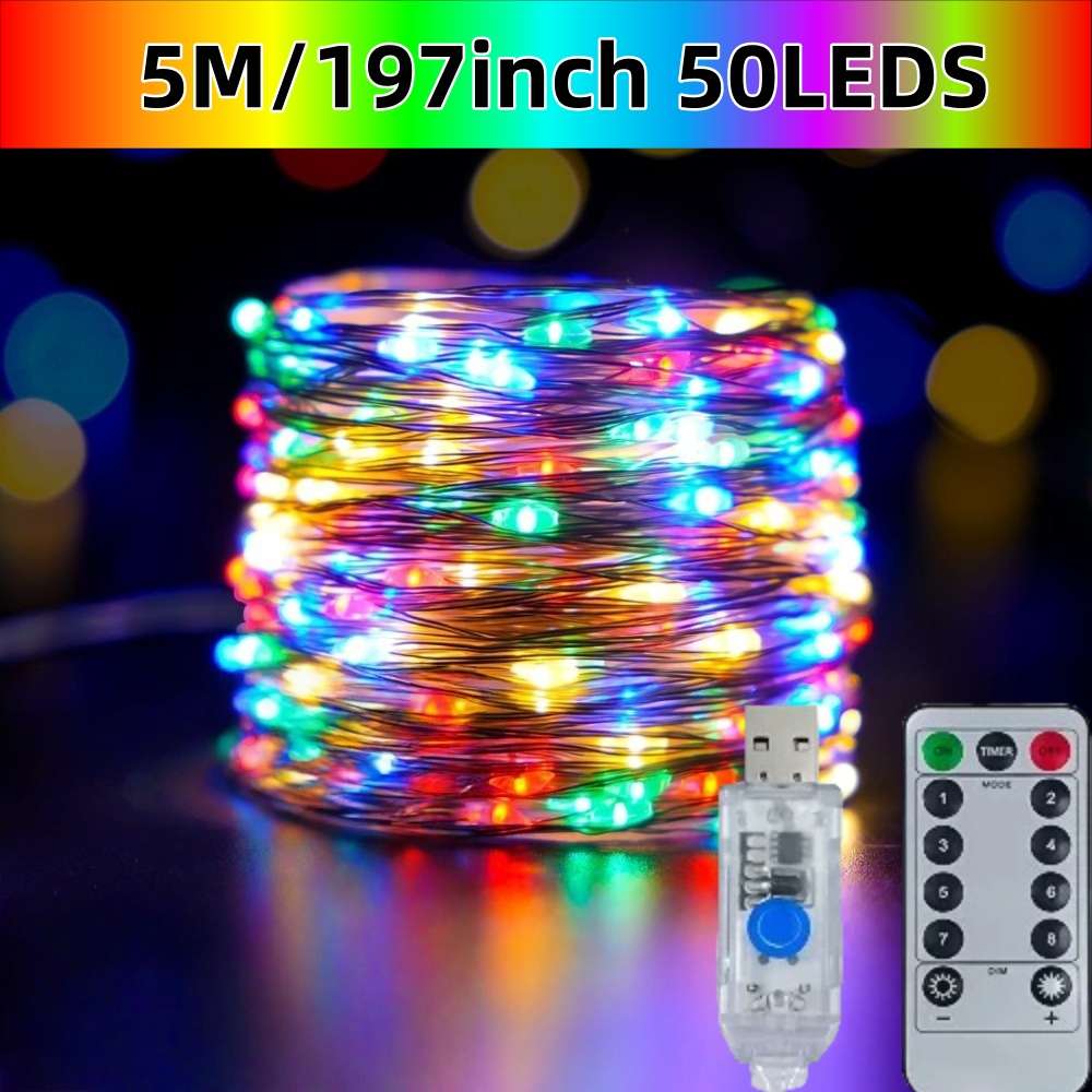 Christmas Lights Multicolor Model 5M 197Inch