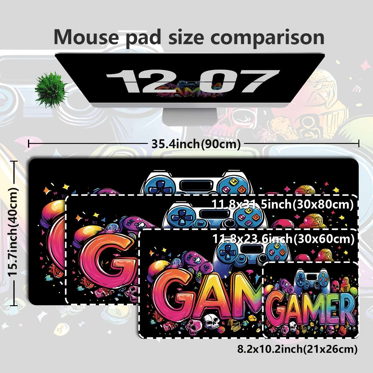 Mouse Pad Color A Size40*90Cm 15.7*35.4 Inches