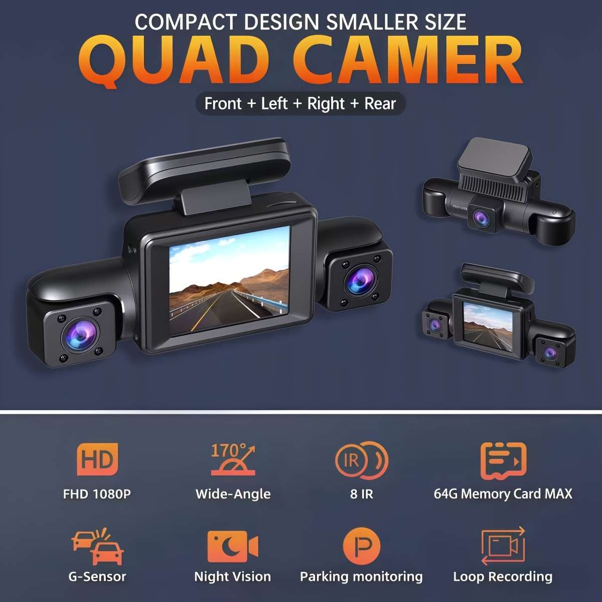 Dashcam Model 3 Lenses Itemsdash Cam   4 Lens