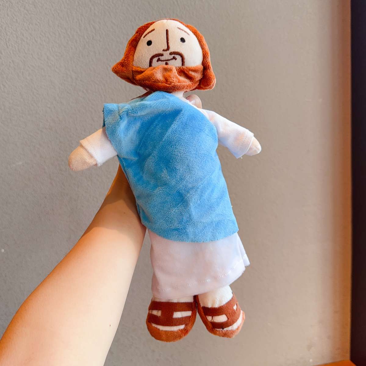 Toy Doll Items Blue Scarf Jesus